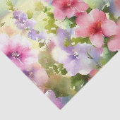 花のフィールド – 葵(D)水色 薄葉紙 (詳細)
