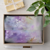 花のフィールド – 薄紫(B)水色 薄葉紙 (ギフト)