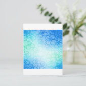 花のフィールド – 青 ポストカード (スタンド正面)