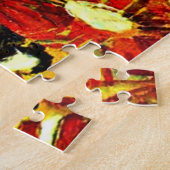 花のフィールド – Egon Schieleのアートワーク、 ジグソーパズル (側面)