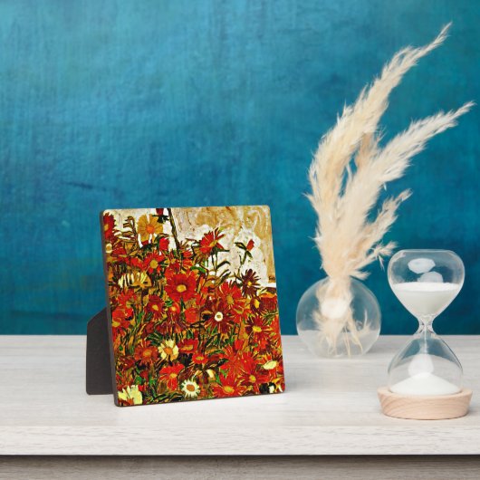 花のフィールド – Egon Schieleのアートワーク、 フォトプラーク (インサイチュ)