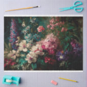 花のフィールドDecompage & Craft紙 薄葉紙 (クラフト)