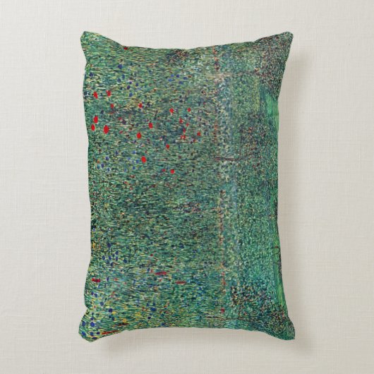 花のフィールドLitzlbergクリムト、ヴィンテージ風景 アクセントクッション (正面(垂直))