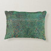 花のフィールドLitzlbergクリムト、ヴィンテージ風景 アクセントクッション (裏面)