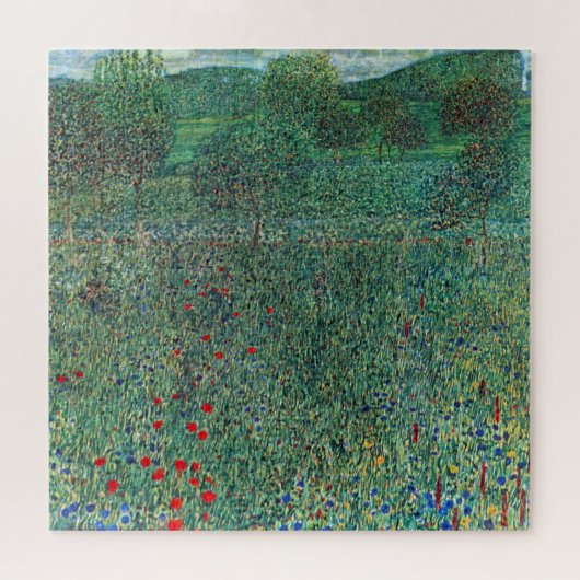 花のフィールドLitzlbergクリムト、ヴィンテージ風景 ジグソーパズル (横)