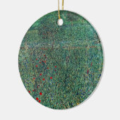 花のフィールドLitzlbergクリムト、ヴィンテージ風景 セラミックオーナメント (左)