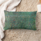 花のフィールドLitzlbergクリムト、ヴィンテージ風景 ランバークッション (ブランケット)