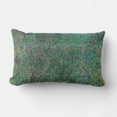 花のフィールドLitzlbergクリムト、ヴィンテージ風景 ランバークッション (正面)