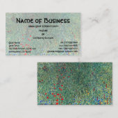 花のフィールドLitzlbergクリムト、ヴィンテージ風景 名刺 (正面/裏面)