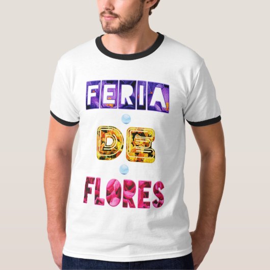 花のフェスティバル7月コロンビアFeria De Flores Tシャツ (正面)