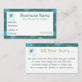 花のフェミニン咲いたデザイナーの名刺 割引カード (正面/裏面)