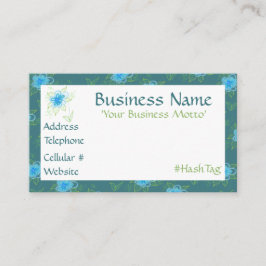 花のフェミニン咲いたデザイナーの名刺 割引カード