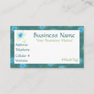 花のフェミニン咲いたデザイナーの名刺 割引カード
