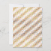 花のフォーゴールド 50周年 誕生日招待状 招待状 (裏面)