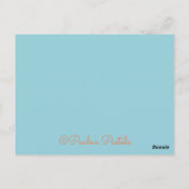 花のフチ~お礼のカード ポストカード (裏面)