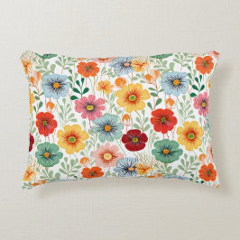 花のフルカラー アクセントクッション