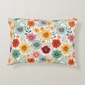 花のフルカラー アクセントクッション (裏面)