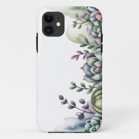 花のフレーム Case-Mate iPhoneケース (裏面)