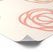 花のフローラポスターのスケッチ ポスター (角)