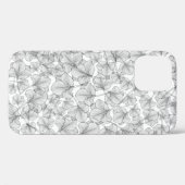 花のフローラ背景線画 Case-Mate iPhoneケース (裏面 (横))