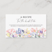 花のフローラ – 花嫁のためのレシピ エンクロージャーカード (正面)