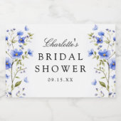 花のブライズシャワー スパークリングワインラベル (シングルラベル)