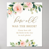 花のブライズシャワー 花嫁の年齢は?ゲーム ポスター (正面)