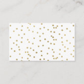 花のブライダルシャワーのレシピカード要求 名刺 (裏面)