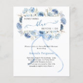 花のブライダルシャワーをする前に何か青 (正面)