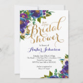 花のブライダルシャワー招待状 招待状 (正面)