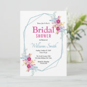 花のブライダルシャワー招待状 招待状 (スタンド正面)