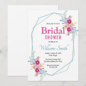 花のブライダルシャワー招待状 招待状 (正面/裏面)