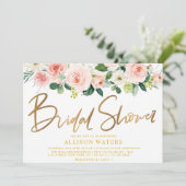 花のブライダルシャワー招待状 招待状 (スタンド正面)