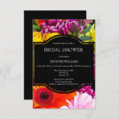 花のブライダルシャワー招待状 招待状 (正面/裏面)