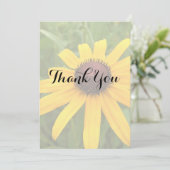 花のブライダルシャワー シングルルドベッキア フォト カスタム サンキューカード (スタンド正面)