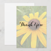 花のブライダルシャワー シングルルドベッキア フォト カスタム サンキューカード (正面/裏面)