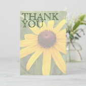 花のブライダルシャワー シングル ルドベッキア 写真 オーダーメイド サンキューカード (スタンド正面)