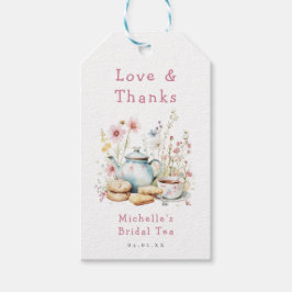 花のブライダルシャワー・ティーパーティー ギフトタグ