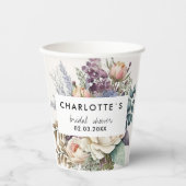 花のブライダルシャワー 紙コップ (正面)