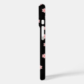 花のブラック背景 Case-Mate iPhoneケース (裏面 / 左)