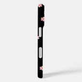花のブラック背景 Case-Mate iPhoneケース (裏面 / 右)