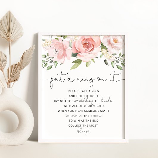 花のブラッシュ　それに指輪をはめて ゲームのポスター ポスター