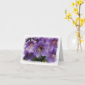 花のブランクの挨拶状の蜂 カード (黄色い花)