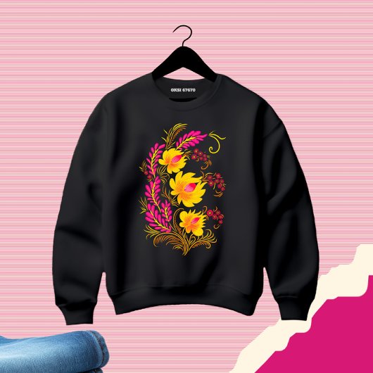 花のブランチ スウェットシャツ