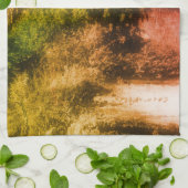 花のブリッジ部分色ヴィンテージ 動揺して キッチンタオル (折り畳み)