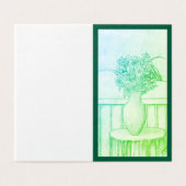 花のプレゼント – 緑 (外部フラット)