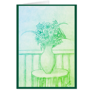 花のプレゼント – 緑