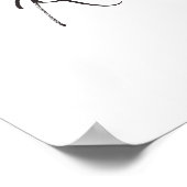 花のプロセッコ フローラル ブライダル シャワー レシピ リクエスト ポスター (角)