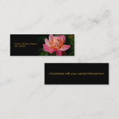 花のプロフィールカード スキニー名刺 (正面/裏面)