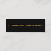 花のプロフィールカード スキニー名刺 (裏面)